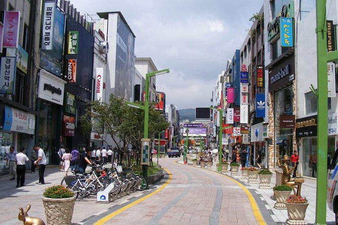 Busan day trip including Gamcheon culture village from Seoul by KTX train - BIFF Square and Gwangbok-ro: film festival snacks and fashion street finds