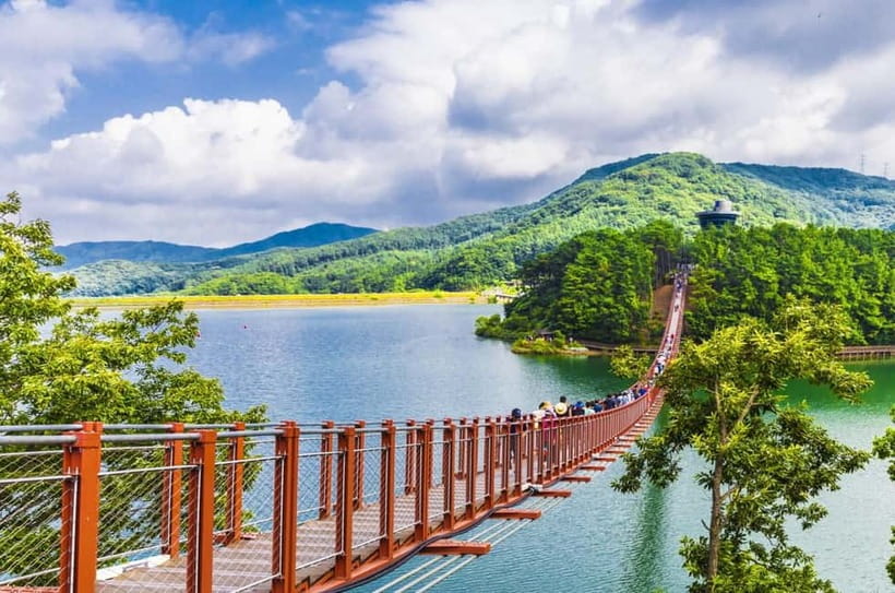 DMZ Insider Tour: 3rd Tunnel, NK Defector Meet & Red Bridge - Starting at Imjingak Park: Mangbaedan Altar and the steam locomotive