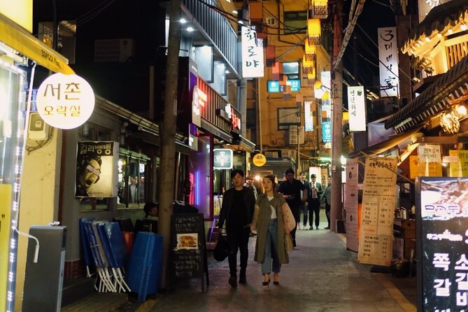 Fortress Night Hike & Snack at a Local Market - A Seoul night skyline, staged on Inwangsan Fortress
