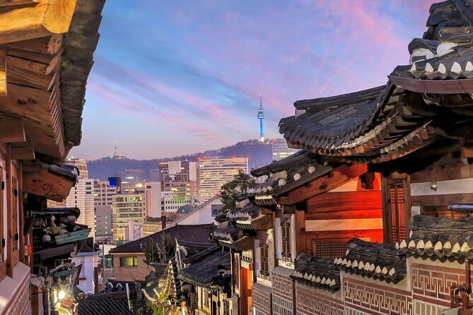 Full-Day Seoul Top Attractions Tour for Incheon Cruise Guests - Bukchon Hanok Village: Traditional Lanes and Hanbok Try-On Time