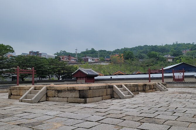 Inwangsan hike & historical sites - Illuminated landmarks: N Seoul Tower and Lotte Tower from the mountain