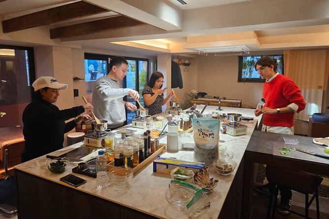 Korean Cooking Class Full Meal with BBQ on an All in One Table - Inside the Hanok-style space where your meal starts