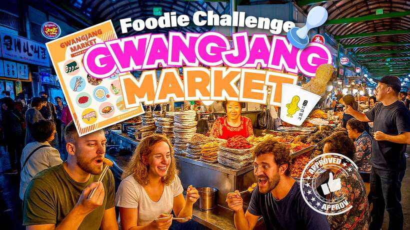 Seoul: Fearless Foodie Gwangjang Market Food Adventure - The 2-hour itinerary: how the challenge pacing feels