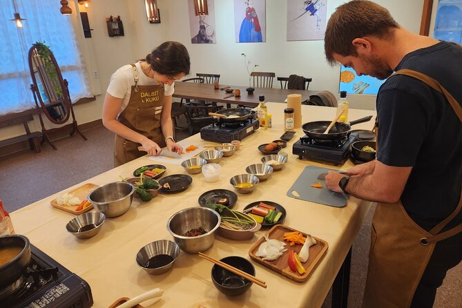 Traditional Korean 6-Dish Cooking Class + Hidden Alley Tour Seoul - Inside the 2nd-Floor Kitchen on Chungmu-ro